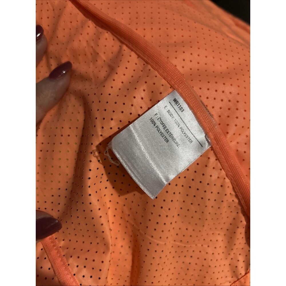 Avalanche Jacket Women's S Neon Orange Hoodie Full Zip Lightweight Windbreaker - Picture 10 of 11